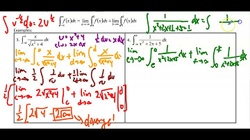 BC Lesson 35 Part 2: Improper Integrals (Bounds of negative infinity to infinity)