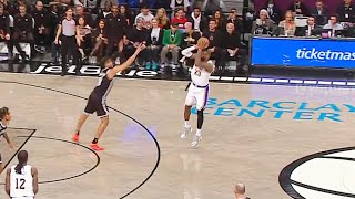 LeBron James Has 3 Point Shooting Contest Against Himself During an NBA Game! Lakers vs Nets