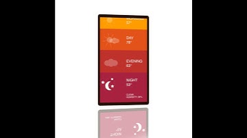 Mobile Weather App 2D Animation | Adobe After Effects | 2020