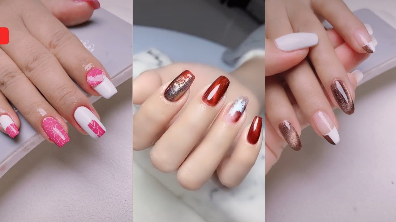 How to Nail art and Nail paint style Collection Ep 13.ネイルアートとネイルペイント