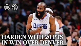 Harden 20 PTS, 8 AST in Win Over Denver Highlights | LA Clippers