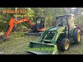 Ditching with the new Hitachi 50U mini excavator