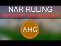 Nar ruling important announcement  arizona home group