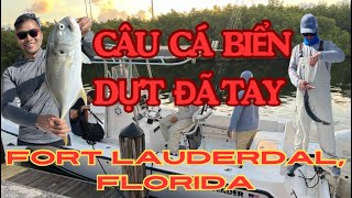 Mồi Gì Để Câu Cá Biển Ở Mỹ Và Có Mắc Không?/ Fishing Day in Fort Lauderdale, Florida 🇺🇸