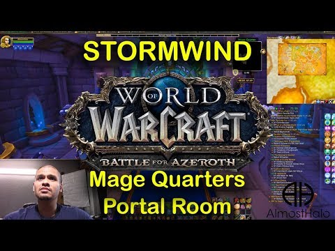World of Warcraft Battle for Azeroth Stormwind Mage Quarters Portal Room