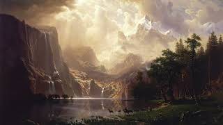 Albert Bierstadt Inspired Mountain Landscape | 4K Frame TV Art Mode | Classical Nature Painting 