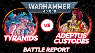 Warhammer 40,000 Battle Report: Tyranids vs Adeptus Custodes