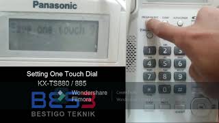 Panasonic KX TS880 Cara Setting One Touch Dial