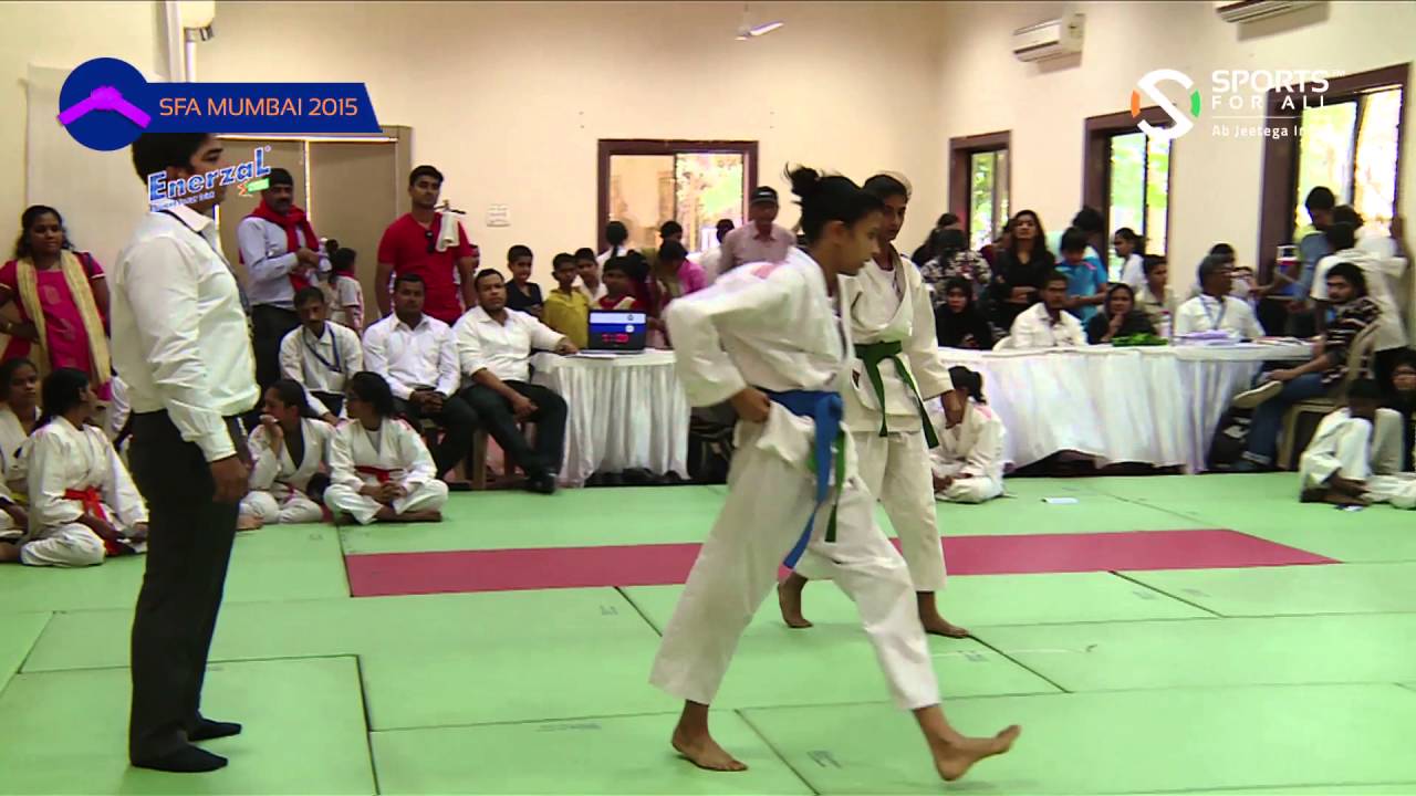 SFA Mumbai 2015 Judo Farah Latel Vs Gupta Amruta Dilip Girls U