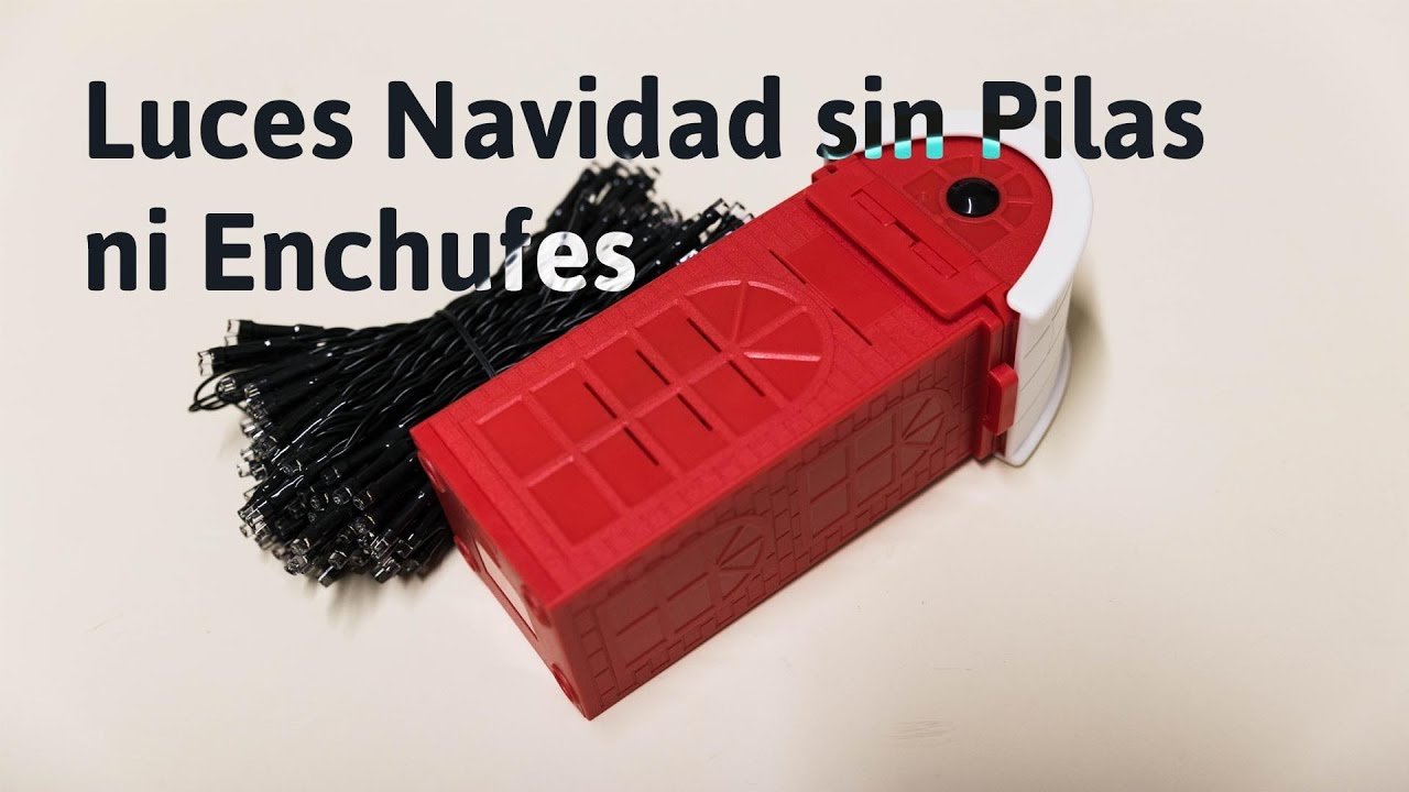 luces navideñas sin enchufe