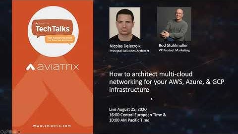 TechTalk  | How to architect multi-cloud networking for your AWS, Azure, & GCP infrastructure