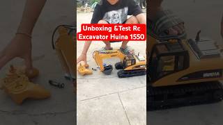 Unboxing Test Rc Excavator Huina 1550, 1535