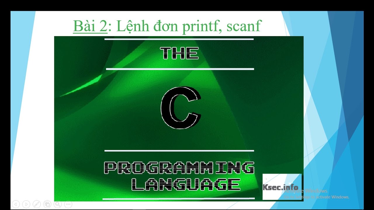 printf scanf  2022 New  Lập trình C, Bài 2  printf, scanf  part 1