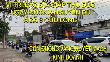 CHỦ NGỘP CẦN BÁN GẤP CĂN NHÀ LẦU TRỆT MẶT TIỀN ĐƯỜNG NGUYỄN DU NGAY NGÃ 3 CỬU LONG GIÁP THỦ ĐỨC