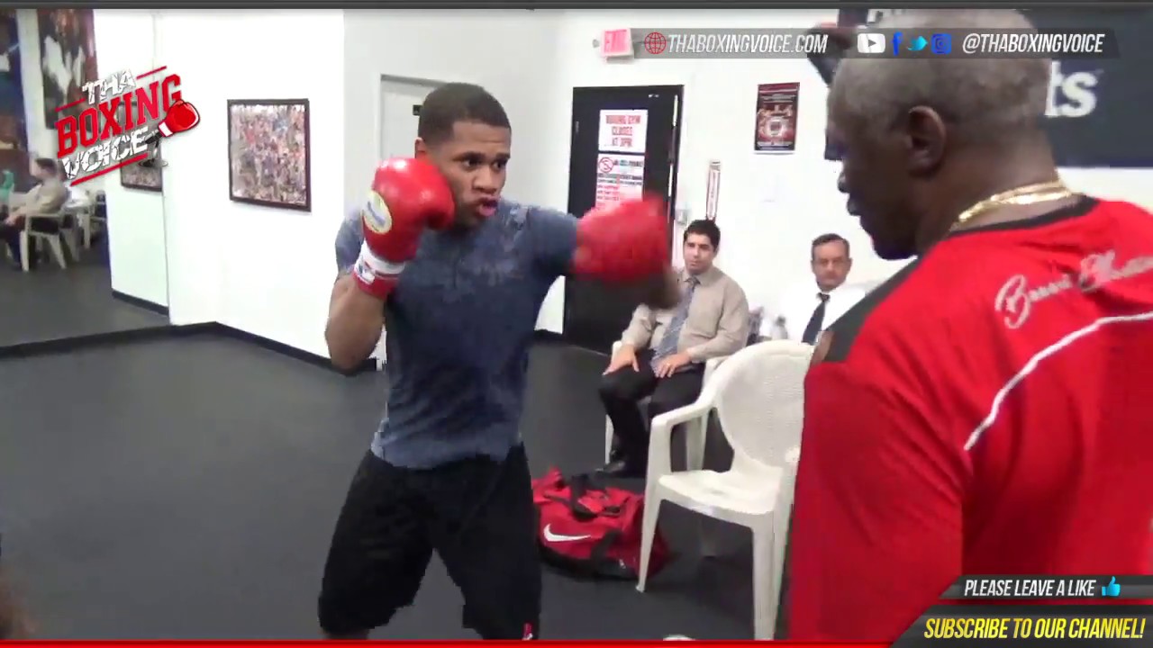 DEVIN HANEY goes STRAIGHT BEAST MODE with FLOYD MAYWEATHER SR, POWER IMPROVING