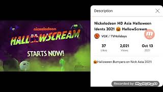 Nickelodeon Hd Asia Halloween Advert 2021 Hallowscream