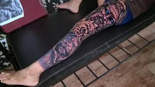 Full Leg Piece Tattoo Anchor Tattoo Bali