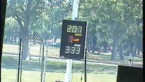 Tether Car going 208MPH  - Otto Stroebel