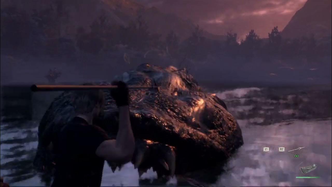 RE4 remake FISH FARM AND DELAGO BOSS MADE EASY ON PROFESSIONAL (CREDIT EXTRIAA FOR THE STRAT