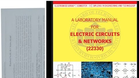 electric circuit and networks, practical 2, RC series circuit readings.|msbte manual#manual