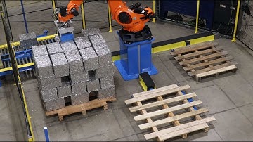 Robotic Palletizer - Scrap Bales of Aluminum - BW Integrated Systems