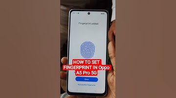 How To Set Fingerprint In Oppo A5 Pro 5g, Screen Lock Set In Mobile #shorts #short