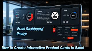 How to Build a Mini Excel Dashboard with Interactive Product Cards