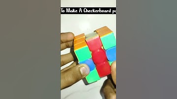 How Toake Checkerboard Pattern #rubikscube #magic #100kview #music