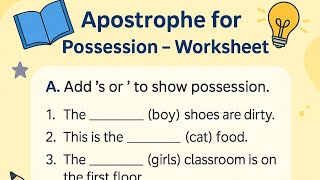 Apostrophes for Possession Explained | Simple Rules &amp; Examples 