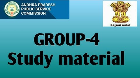 APPSC-2022 Group-4 Jr.Asst cum computer  assistant  syllabus