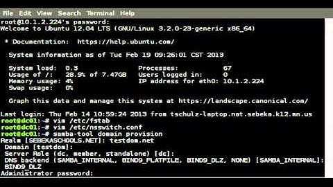 Samba 4 Domain Setup
