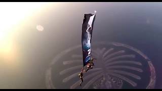 Rajinikanth Robo 2 0 Movie Poster Skydive Release In Dubai