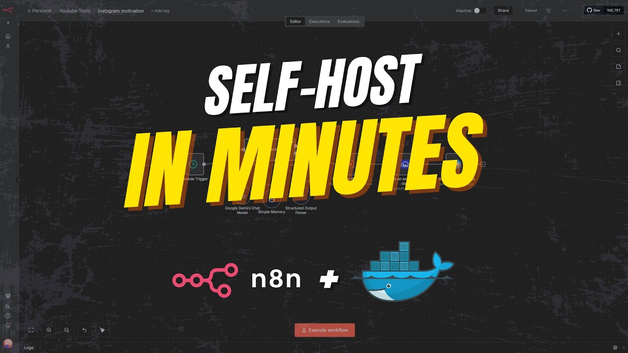 Stop Paying for Automation. Self-Host n8n for FREE (Docker Guide) - YouTube