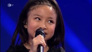 Little girl CELINE TAM from Hong Kong with HELENE FISCHER ~ YOU RAISE ME UP