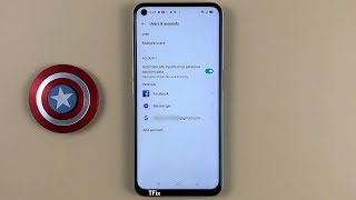 How to enable/disable Auto-sync personal data to Google account on OPPO A52 Android 11