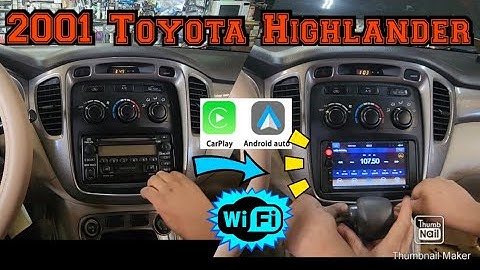 2001 Toyota Highlander How to remove radio Install Apple carplay android auto