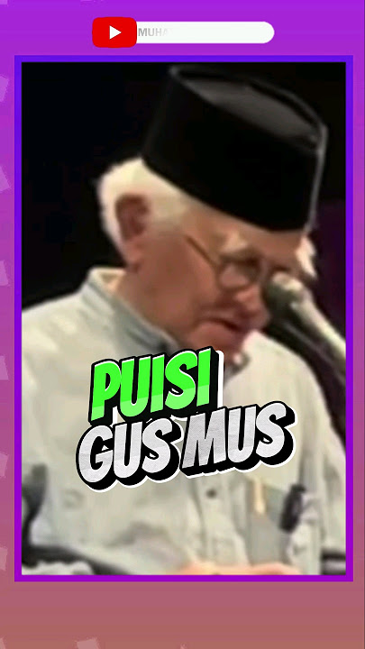Puisi Gus Mus: Inilah zaman kemajuan