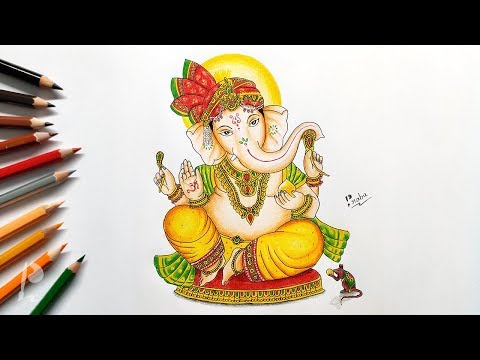 Easy Ganesh Chaturthi special painting with poster color step by  stepPallavi Drawing Academy  video Dailymotion