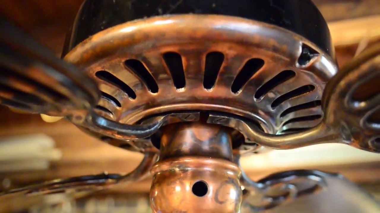 General Electric 'Standard' 58" Direct Current Antique Ceiling Fan (c