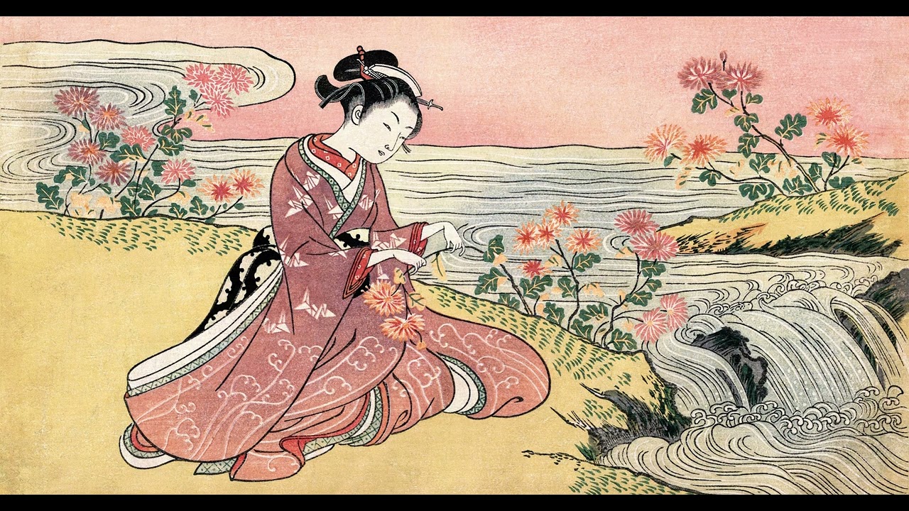 少女　上尚司　油彩画　真作　girl Japanesetraditional Japanese art👡|Jananese girl|Frame for TV|Protetor de tela|Fondo