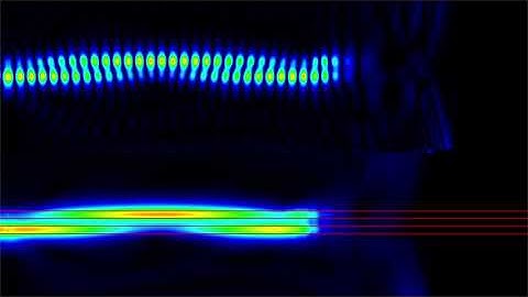 Two coupled waveguides. FDTD.