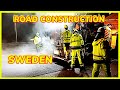 SWEDEN HIGH-TECH ROAD CONSTRUCTION SKANSKA + WIRTGEN MILLING MACHINE resurfacing asphalt!