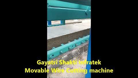 Movable cutting machine for CLC Blocks