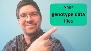 Genomics in practice - SNP genotype data files