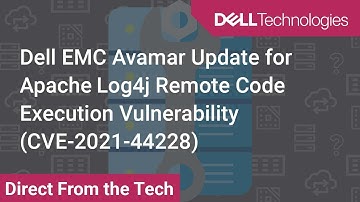 Apache Log4j Remote Code Execution Vulnerability Avamar Server Update - CVE-2021-44228
