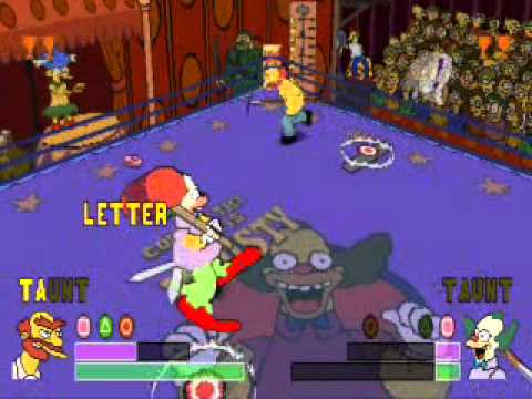 Simpsons Wrestling Krusty Simpsons Wrestling Krusty