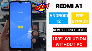 Redmi A1 Frp Bypass Android 12 New method | Without Pc 2023