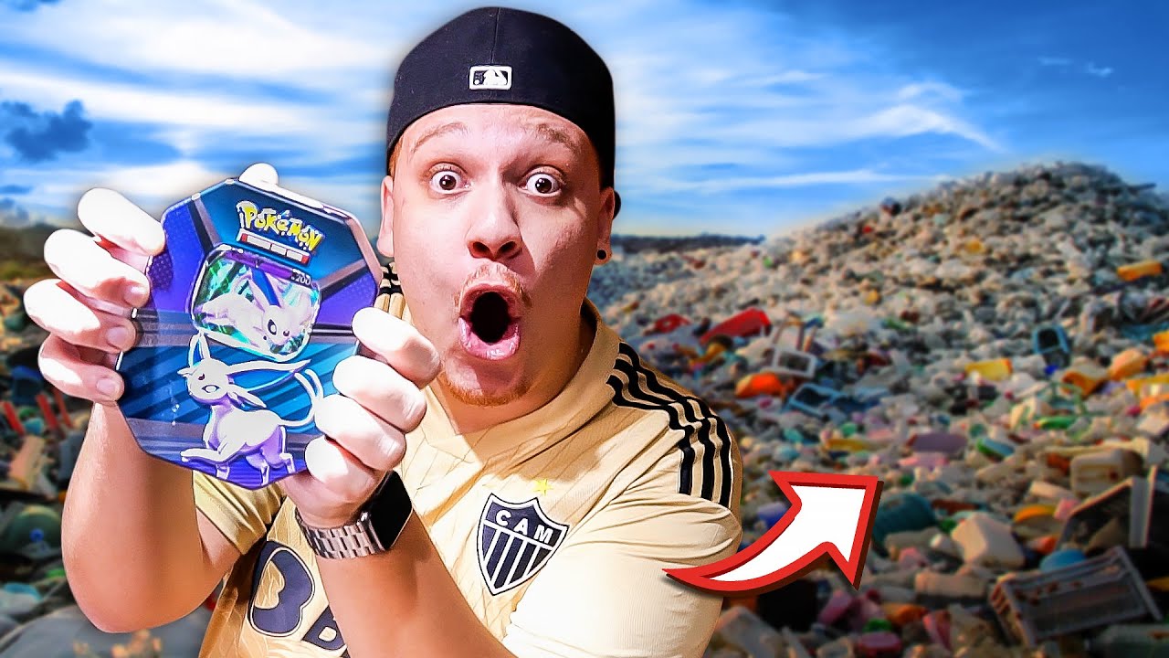 INCRÍVEL! EU ENCONTREI UM PACK ULTRA RARO DE POKÉMON NO LIXO!!