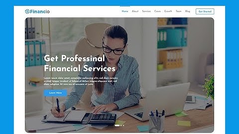 Free Finance And Investment Website Template - Financio