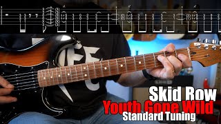 Youth Gone Wild Guitar Riff by Skid Row w/TABS